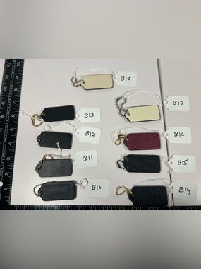Coach Hangtag Bag Charm Key Fob Replacement Sold Separately